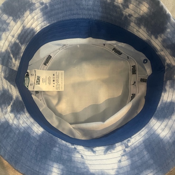 Tie Dye Denim Puma Bucket Hat - Picture 3 of 3